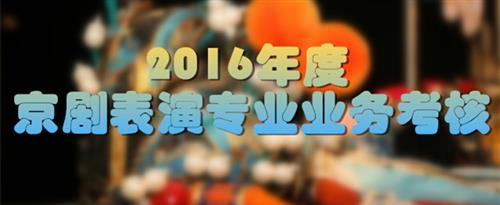 影视牛逼网国家京剧院2016年度京剧表演专业业务考...